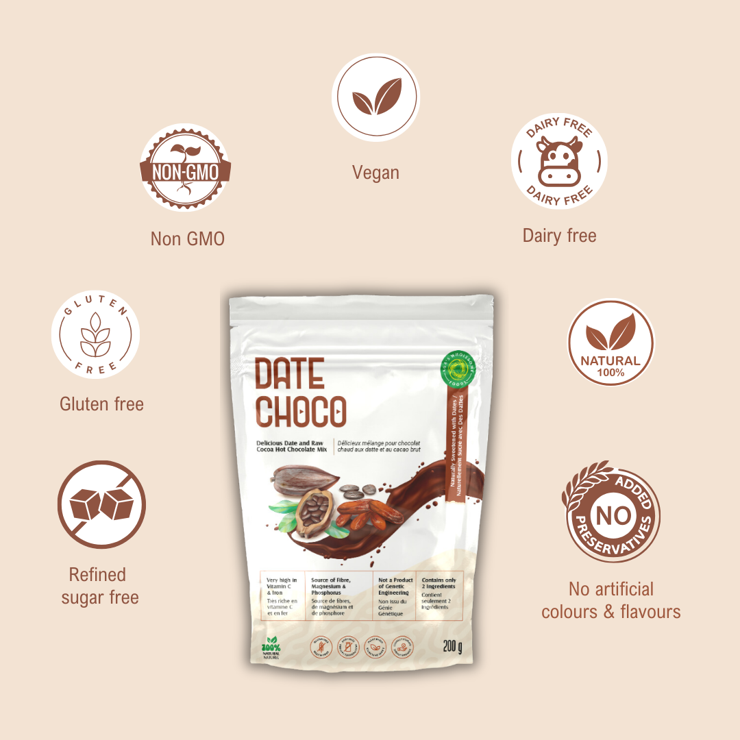 Date Choco, Dairy & Refined Sugar Free Hot Choco