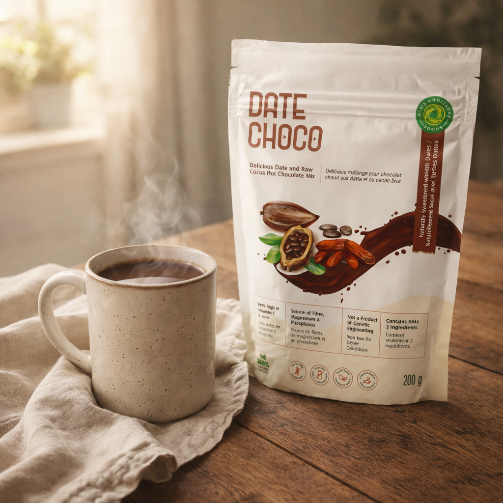 Date Choco, Dairy & Refined Sugar Free Hot Choco 200g