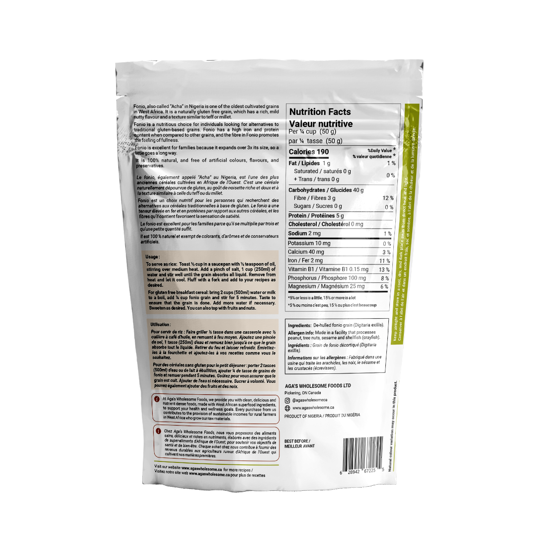 Fonio Grain (Acha), Gluten Free Ancient African Grain