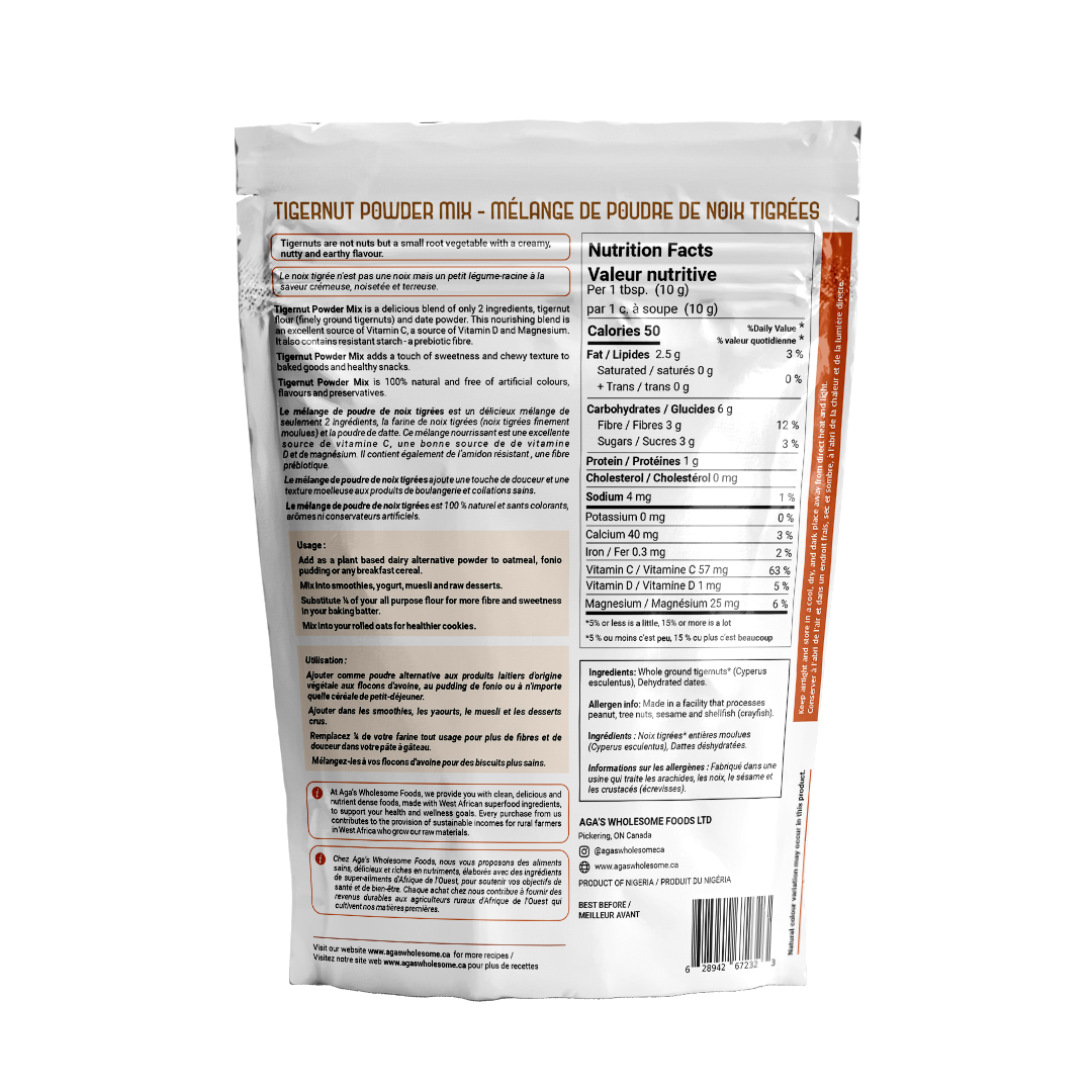 Tigernut Powder Mix 200g, Plant Based Dairy Alternative Powder